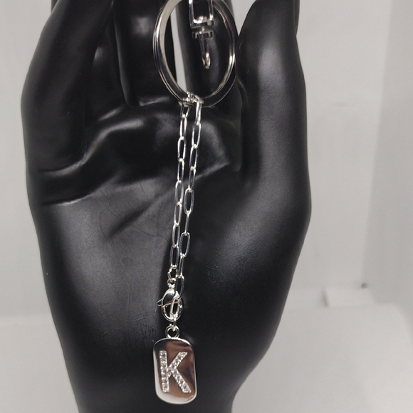 None Accessories - Elegant Silver Keychain with Stylish ‘K’ Pendant – Perfect Gift